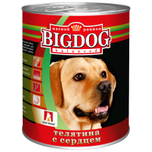 "BIG DOG" Телятина с сердцем 850 гр ж/б